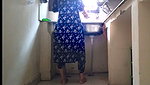Aunty fuck in kitchen while working