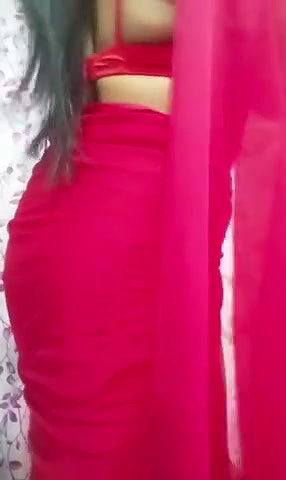 Beautiful girl undress her saree show her boob