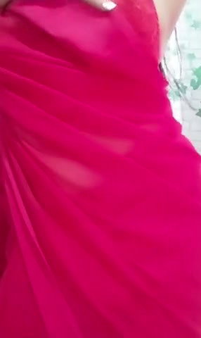 Beautiful girl undress her saree show her boob