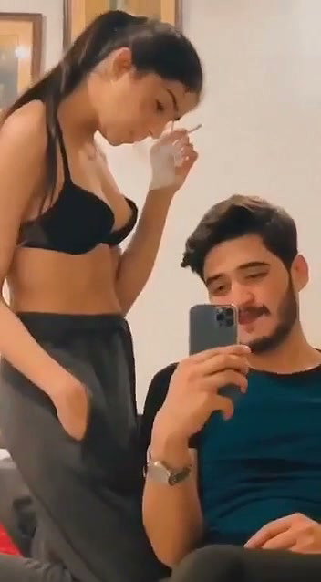 Beautiful couple enjoying sex having fun