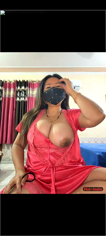 88pink 1 boobs open in pink nighty nepali randi bhabhi