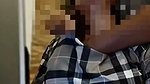 Boyfriend press his gf boobs