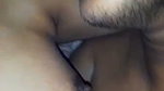 Boyfriend sucking boob enjoying