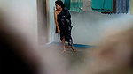 Stepmother after bath changing her cloth