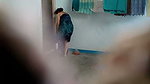 Stepmother after bath changing her cloth