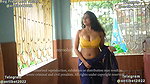 Roohi in Yellow Blouse & Blue Saree Bouncing Boobs in Saree Photoshoot ~ Naari Magazine Shoot