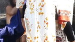 Desi Mom  Daughter After Bath Outdoor Changing Dress