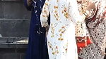 Desi Mom  Daughter After Bath Outdoor Changing Dress