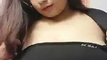 Hot looking girl show her huge boob