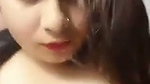 Hot looking girl show her huge boob