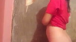 Sexy slim girl show her sweet boob