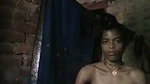 Aunty after bath wearing her cloth