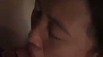 Nepali babe giving blowjob and taking cum