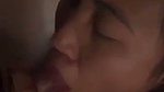 Nepali babe giving blowjob and taking cum