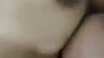 Boyfriend pressing his gf huge Boob