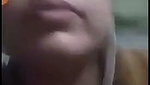 Lady finger her pussy on video call