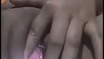 Lady finger her pussy on video call