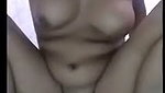 Sexy girl fingering hard in bathroom