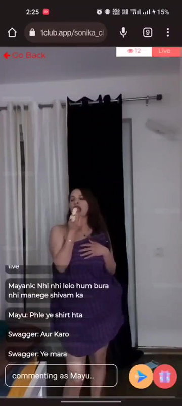 Sonika Chandigarh Showing Ass & Hint of Pussy on Exclusive App Live ~ MUST WATCH