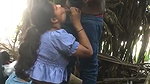 Sexy girl giving Blowjob outdoor