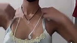 Beautiful hot girl show boob on live