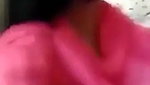 Boyfriend pressing girlfriend boob outdoor