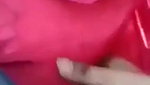 Boyfriend pressing girlfriend boob outdoor