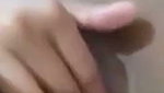 Girl fingering her pink pussy