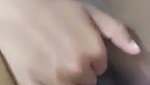 Girl fingering her pink pussy