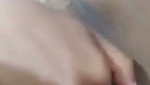 Girl fingering her pink pussy