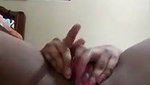 Hot girl undress  showing her pink pussy