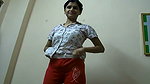 Sexy girl after sex wearing dress