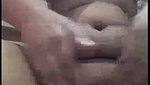 Sexy lady finger her pussy in bathroom