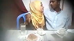 Muslim girl Blowjob her bf in restaurant