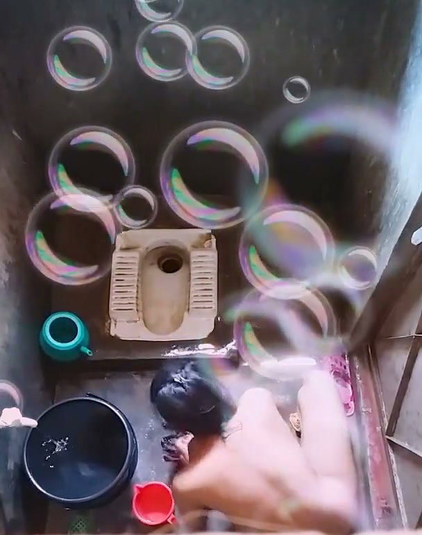 Sexy girl taking bath
