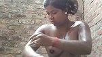 Village hot girl taking bath show