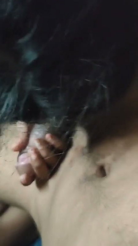 Boyfriend enjoying the Blowjob