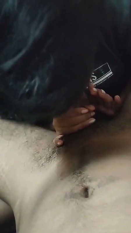 Boyfriend enjoying the Blowjob