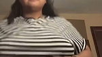 Sexy aunty show her huge boob Blowjob dilo