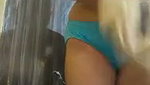 After bath auntu wearing bra dress