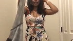 Awesome looking girl undress show her asshole