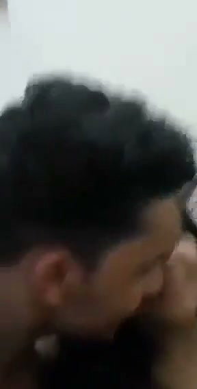 Boyfriend pressing gf boob show