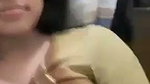 Boyfriend pressing gf boob show
