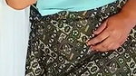 Fatty aunty boob press by lover