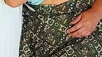 Fatty aunty boob press by lover