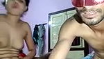 Hot couple enjoying on live