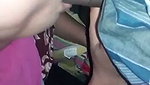 Sexy girl give Blowjob show her boob