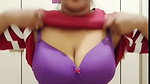 Sexy lady show her huge boob Fingering