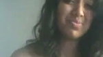 Sweet cute girl show her boob on video call