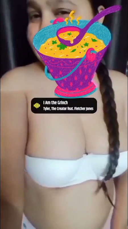Sexy lady show her boobs